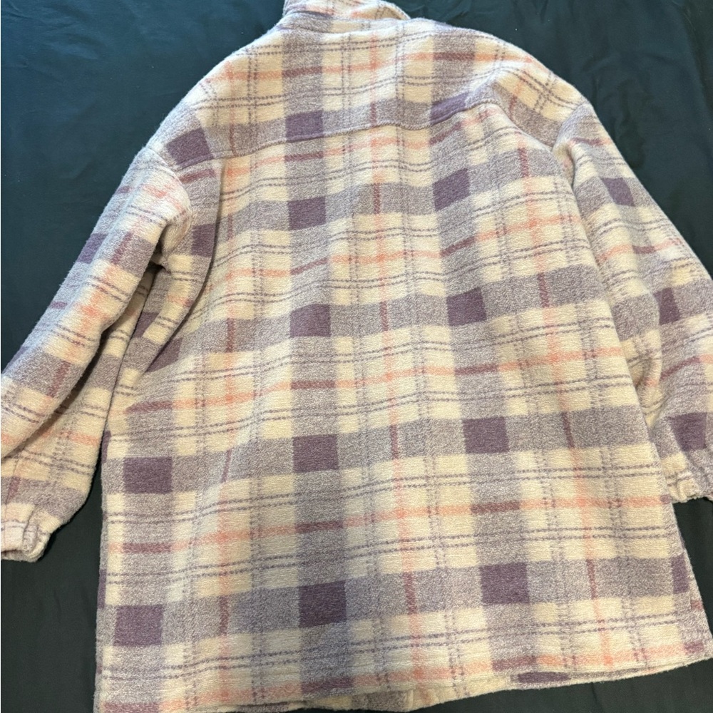 Universal Thread Plaid Utility Jacket In Purple A… - image 2